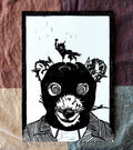 Mr. Fox Lino Cut Print | A4 Fan Art