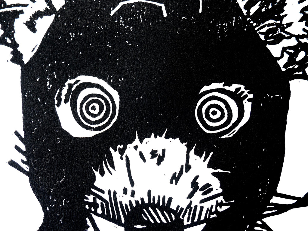 Mr. Fox Lino Cut Print | A4 Fan Art