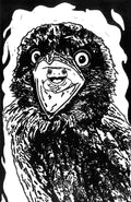Tawny Frogmouth Linoprint | Quirky Australian Bird Wall Art, A4 (Black & White or Watercolour)